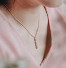 スナカジュエリー インドネシア シルバー925 キュービックジルコニア バーネックレス 4粒タイプ 海外直送品