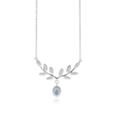 スナカジュエリー インドネシア スターリングシルバー925 オリーブの葉モチーフ ネックレス 海外直送品