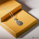 スナカジュエリー インドネシア シルバー925 銀線細工 ティアドロップ風モチーフ ペンダント タイプ1 シルバーの商品画像