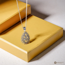 スナカジュエリー インドネシア シルバー925 銀線細工 ティアドロップ風モチーフ ペンダント タイプ2 シルバーの商品画像