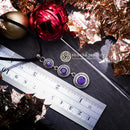 スナカジュエリー インドネシア シルバー925 太陽系モチーフ 3連ペンダント シルバー 海外直送品