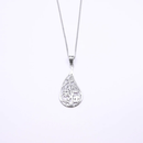 スナカジュエリー インドネシア スターリングシルバー925 幾何学模様 雫型モチーフ ペンダントの商品画像