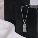 スナカジュエリー インドネシア スターリングシルバー925  アラベスク柄風 プレートペンダント シルバー 海外直送品