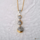 スナカジュエリー インドネシア シルバー925 アユン川の急流モチーフ 3連ボール ペンダントの商品画像