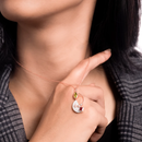 スナカジュエリー インドネシア シルバー925 ペリドット ガーネット ホワイトジルコン ミニペンダント ネックレス ローズゴールド 海外直送品